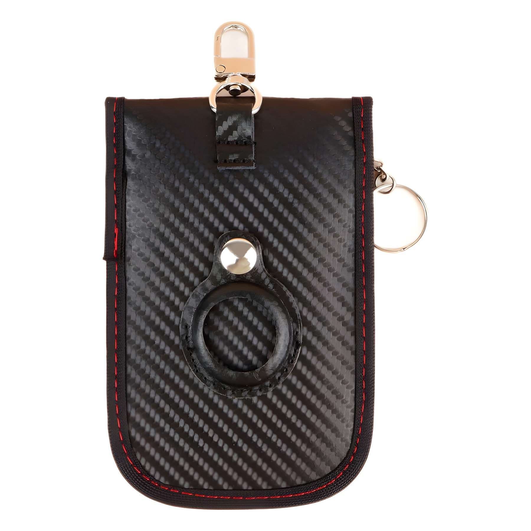 キーケース　メンズ 高級感漂う炭素柄スマートキーケース